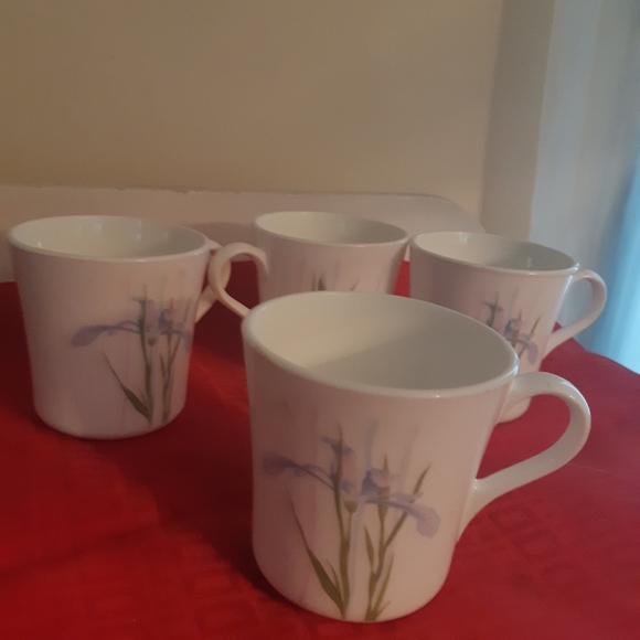 Corningware Tea Cups shadow iris Microwave Safe Made in USA Set of - Picture 6 of 9